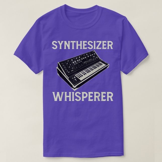 Camiseta Produtor de música Design Whisperer do Analog Synt (Frente do Design)