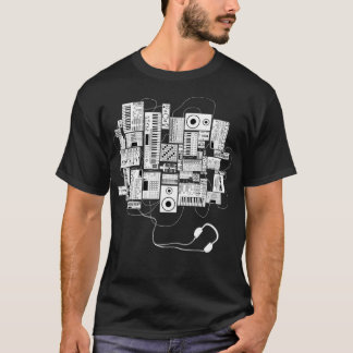 Camiseta Produtor de música Dj e músico eletrônico