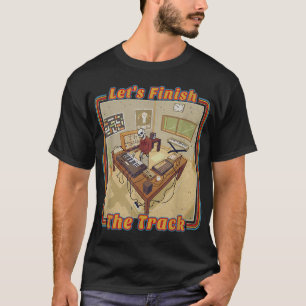 Camiseta Produtor de Música Eletrônica Engraçado com Sintet