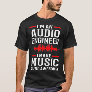 Camiseta Produtor de música Engenheiro de som Engenheiro d