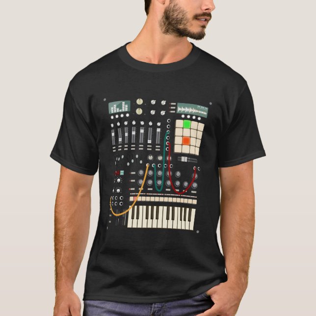 Camiseta Produtor De Música Moderna E Músico Eletrônico (Frente)