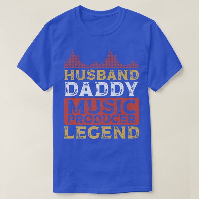 Camiseta Produtor de música Pai para marido (Frente do Design)