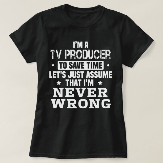 Camiseta Produtor de TV (Frente do Design)