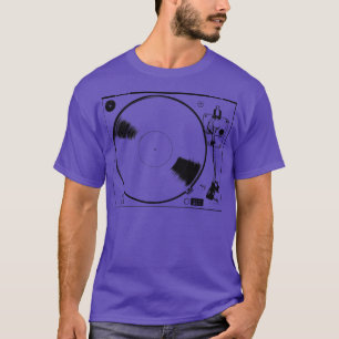 Camiseta Produtor musical do Vinil Analog Record, Tornável