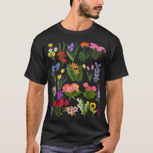 Camiseta Produtores de flores silvícolas de Jardim Botânico