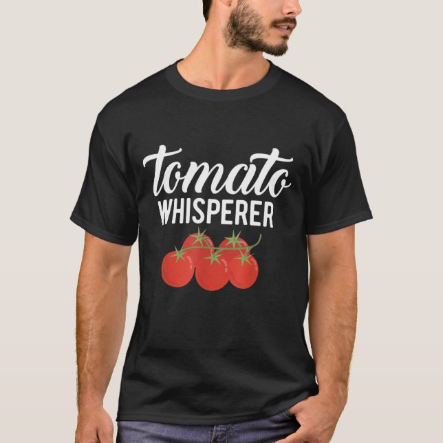 Camiseta Produtores De Jardinagem De Tomate Whisperer (Frente)