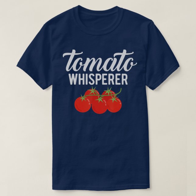 Camiseta Produtores De Jardinagem De Tomate Whisperer (Frente do Design)