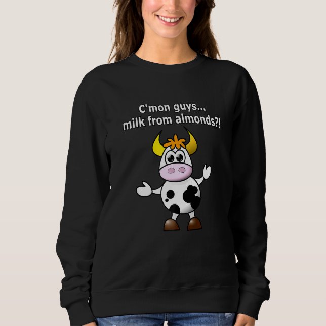 Camiseta Produtores De Leite Contra Leite De Amêndoa Shorth (Frente)