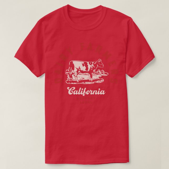 Camiseta Produtores de Leite da Califórnia Vacas Leiteiras  (Frente do Design)
