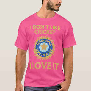 Camiseta Produtores indianos de críquete apoiam os fãs de c