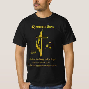 Camiseta Produtos cristãos do Romanos 8:28