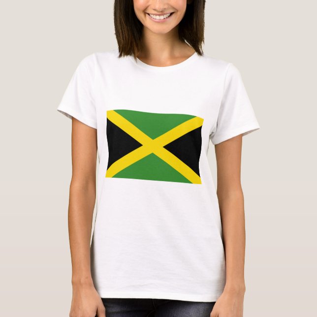 Camiseta Produtos da bandeira de Jamaica (Frente)