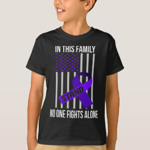 Camiseta Produtos de Fita Roxa de Bandeira Conscientização