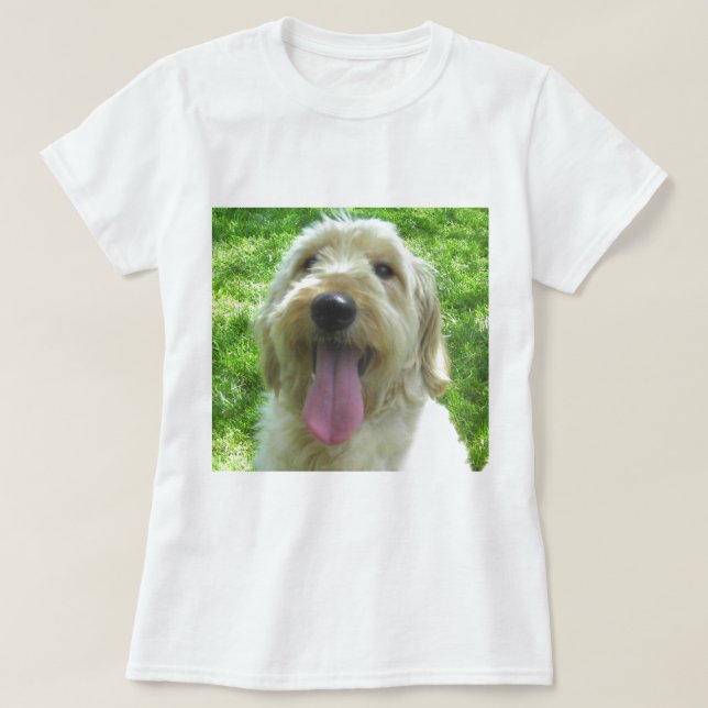 Camiseta Produtos de Goldendoodle (Frente do Design)