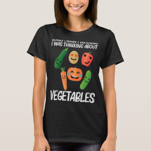 Camiseta Produtos Hortícolas Para Mulheres Saudáveis Comida