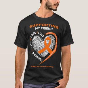 Camiseta Produtos para presentes Laranja Amigo MS Esclerose