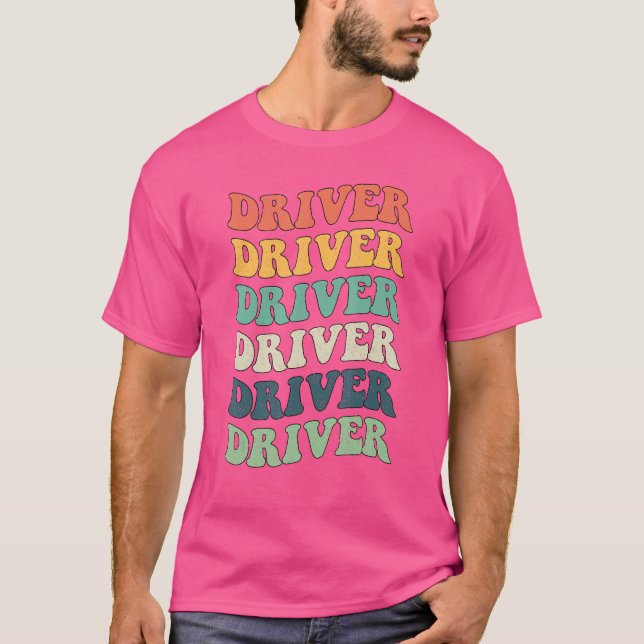 Camiseta Prof. de Cargo Colorido Inspiracional do Driver Re (Frente)