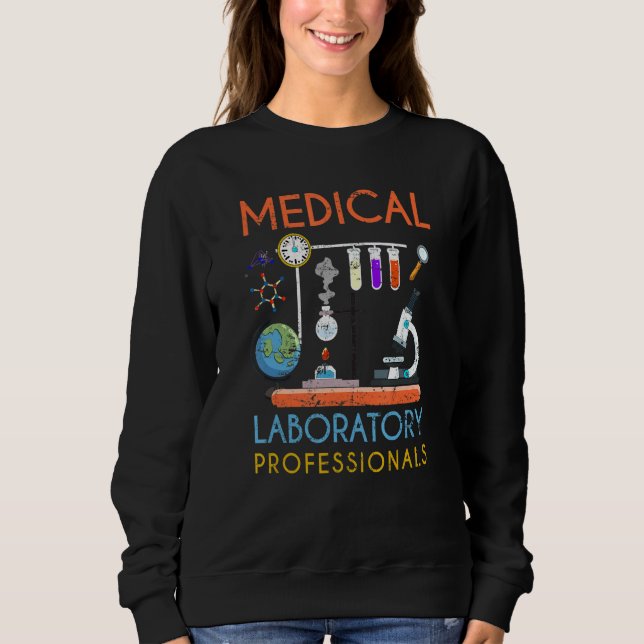 Camiseta Prof. Laboratório Médico do Microscópio Med Lab Sc (Frente)
