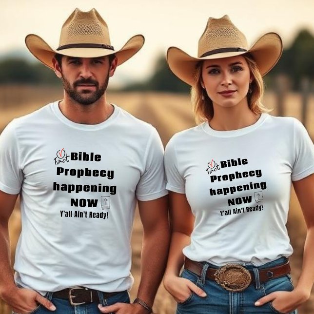 Camiseta Profecia Bíblica Acontecendo Agora Unisex (Criador carregado)