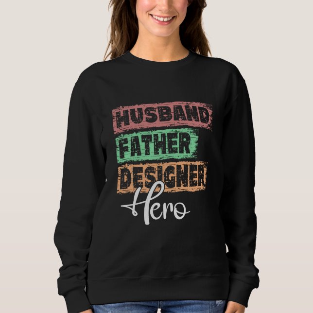 Camiseta Profession dad hero father Designer (Frente)