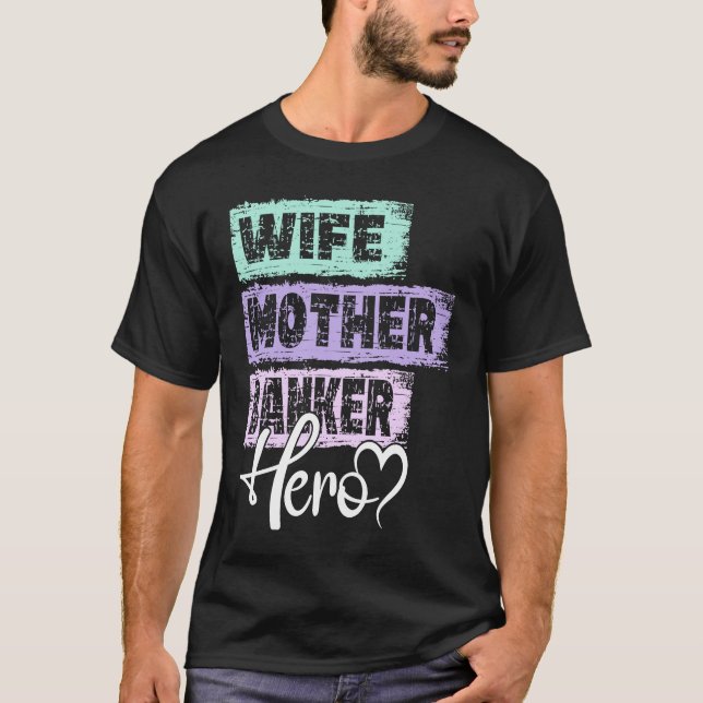 Camiseta Profession mom hero mother Banker  1 (Frente)