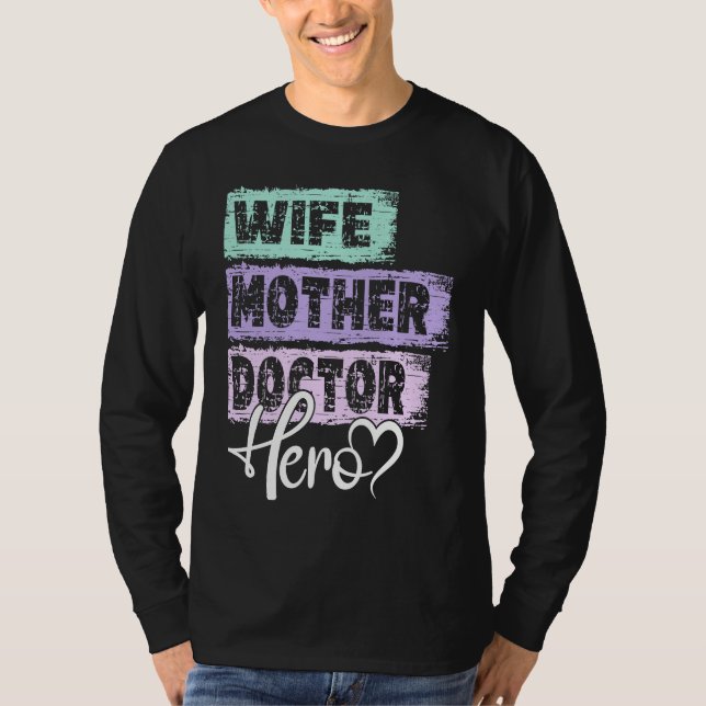Camiseta Profession mom hero mother Doctor  1 (Frente)
