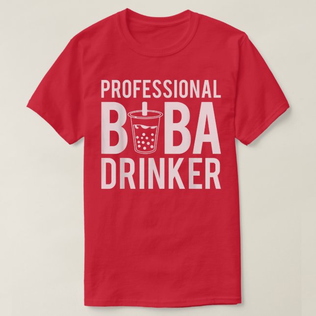 Camiseta Professional Boba Drinker Bubble Tea 1572 (Frente do Design)