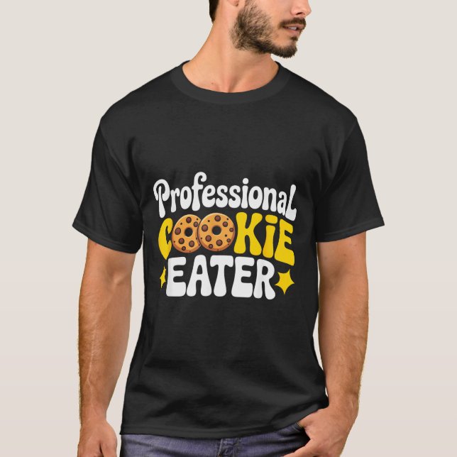 Camiseta Professional Cookie Eater Cookie Lover Chocolate C (Frente)