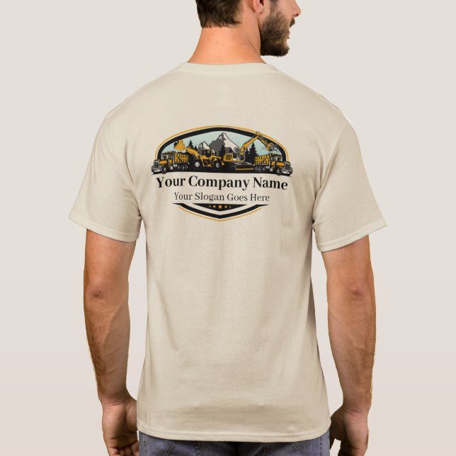Camiseta Professional Heavy Equipment Construction Company  (Verso)