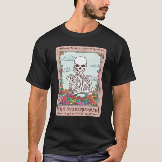 Camiseta Professional Overthinker Colorful Skull Overthinki (Frente)
