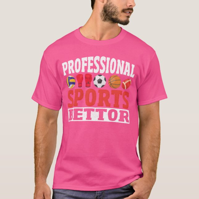 Camiseta Professional Sports Bettor Sports Betting Parlay b (Frente)
