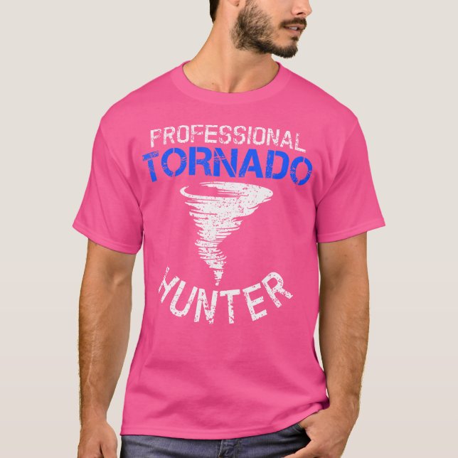 Camiseta Professional Tornado Hunter - Tempestade perseguin (Frente)