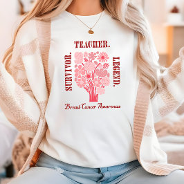 Camiseta Professor 100 dias de escola Sobrevivente do cânce