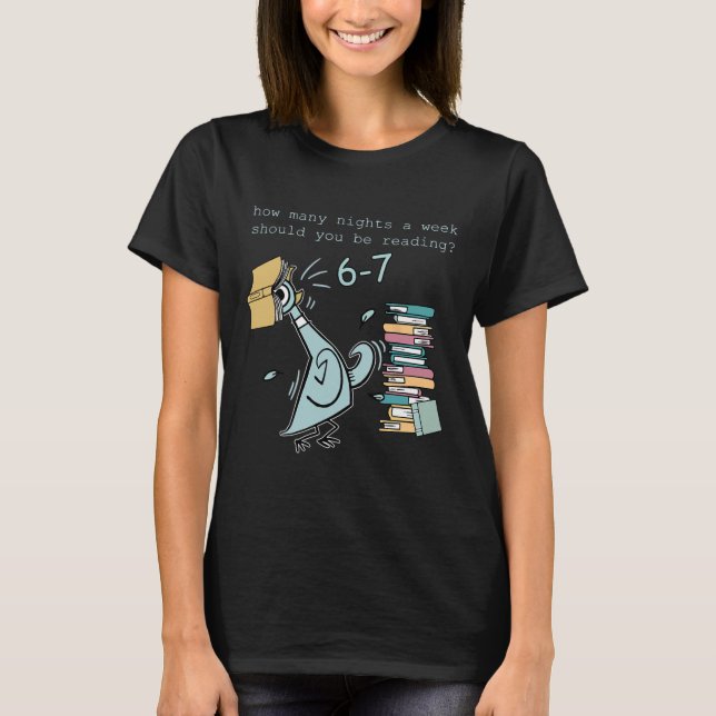 Camiseta Professor 6-7 Quantas Noites Por Semana Você Deve  (Frente)