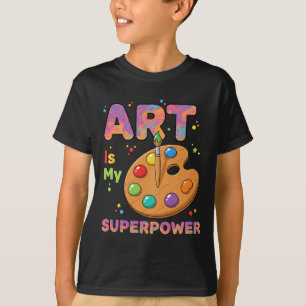 Camiseta Professor - A Arte é Meu Superpoder Professor de A