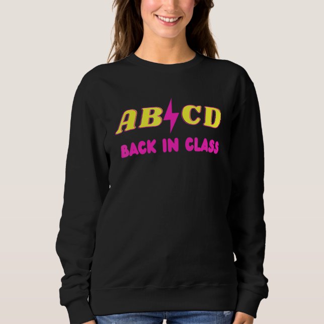 Camiseta Professor Abcd Balança Volta às Aulas De Volta à C (Frente)