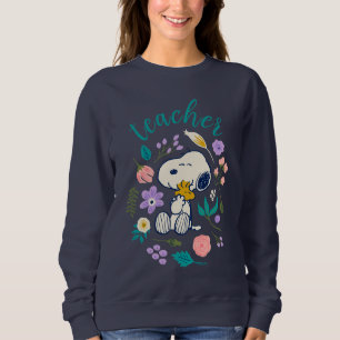 Camiseta Professor Abraço de Flor Snoopy & Woodstock