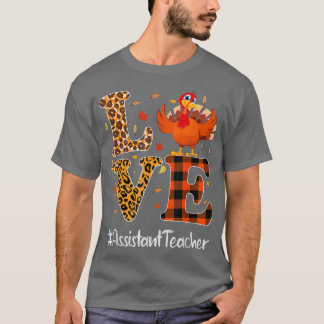 Camiseta Professor Adjunto Adora Ação de Graças Leopard Tur