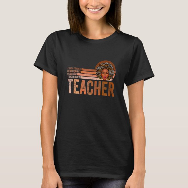 Camiseta Professor Afro Melanin African A (Frente)
