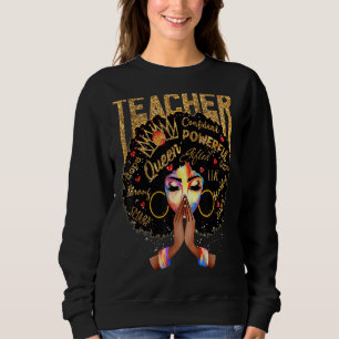 Camiseta Professor Afro Melanin Rainha Reze Mulher Africana