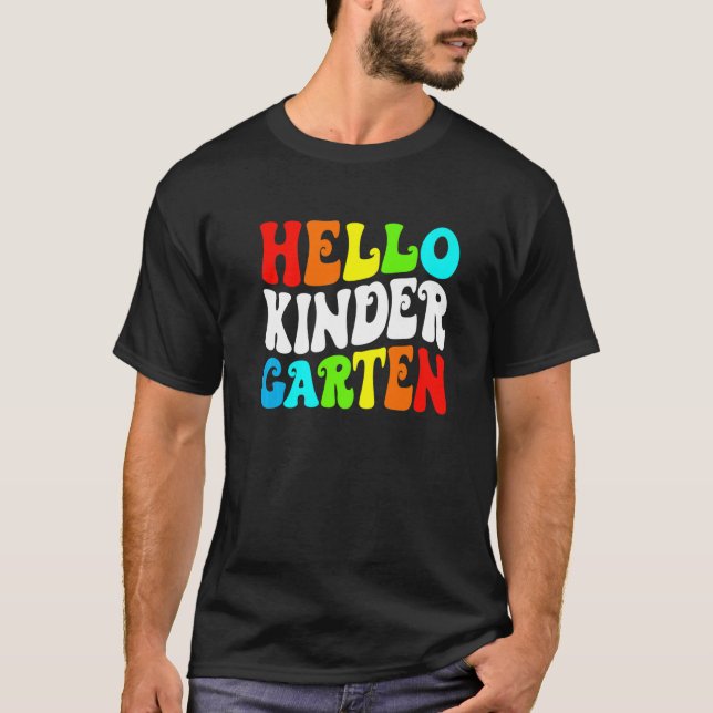 Camiseta Professor Alô, Jardim de Infância, De Volta À Esco (Frente)