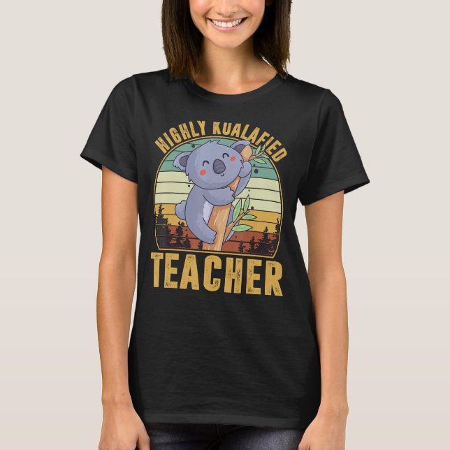 Camiseta Professor Altamente Koalafied, Cute Koala, Koala A (Frente)