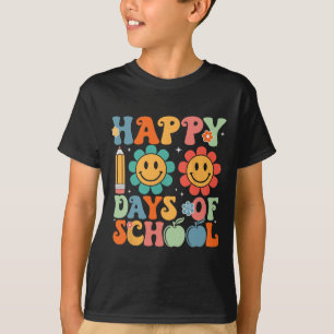 Camiseta Professor Aluno 100º Dia da Escola Feliz 100 Dias