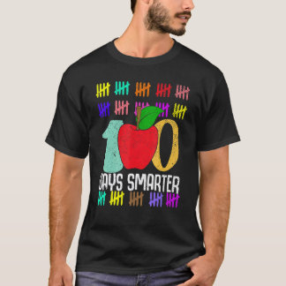Camiseta Professor Aluno 100 Dias Mais Inteligente Feliz 10