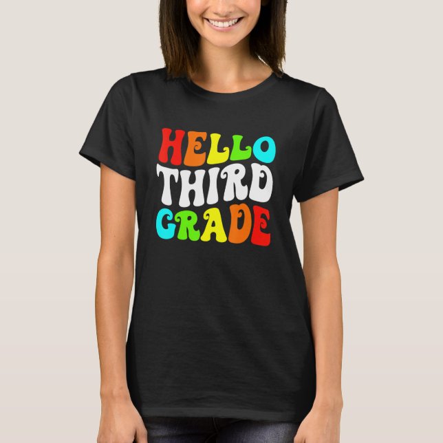 Camiseta Professor Aluno Alô, Terceiro Grau, De Volta À Esc (Frente)
