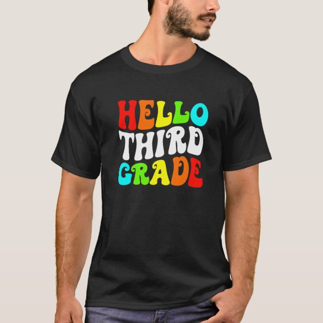 Camiseta Professor Aluno Alô, Terceiro Grau, De Volta À Esc (Frente)