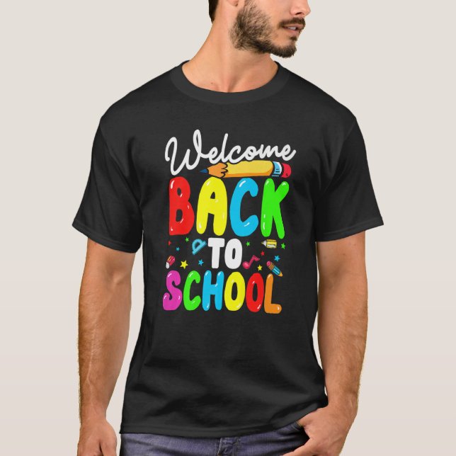 Camiseta Professor Aluno Bem-Vindo À Esquadra Da Escola (Frente)