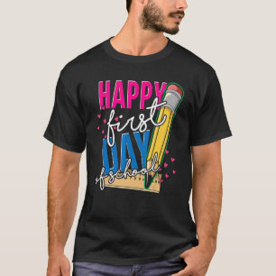 Camiseta Professor Aluno Feliz 1º Dia De Aula Primeiro Dia
