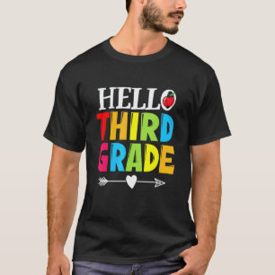Camiseta Professor Aluno Olá Terceira Série De Volta à Esco