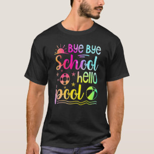 Camiseta Professor Aluno Tchau Tchau Escola Olá Piscina Nat